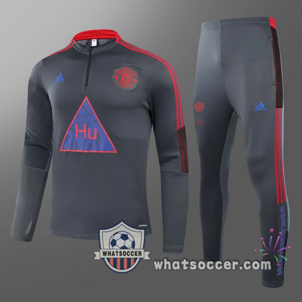 Manchester United Kids Tracksuit Gray 2020-2021
