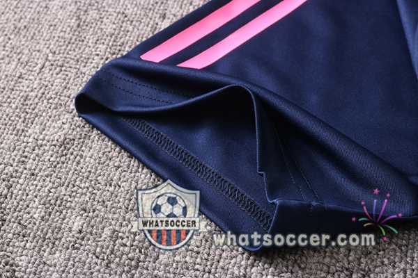 Training Polo Set Real Madrid + Pants Blue Royal 2020-2021