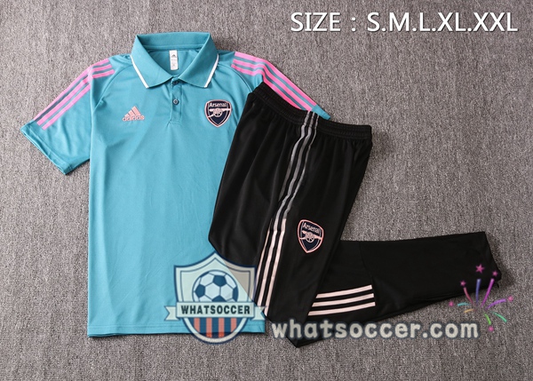 Training Polo Set Arsenal + Pants Green 2020-2021