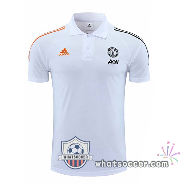 Training Polo Manchester United White 2020-2021