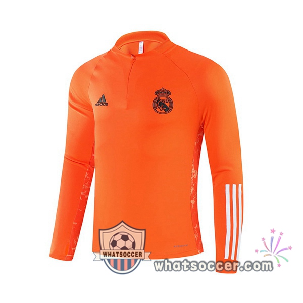 Real Madrid Orange Soccer Sweater 2020-2021