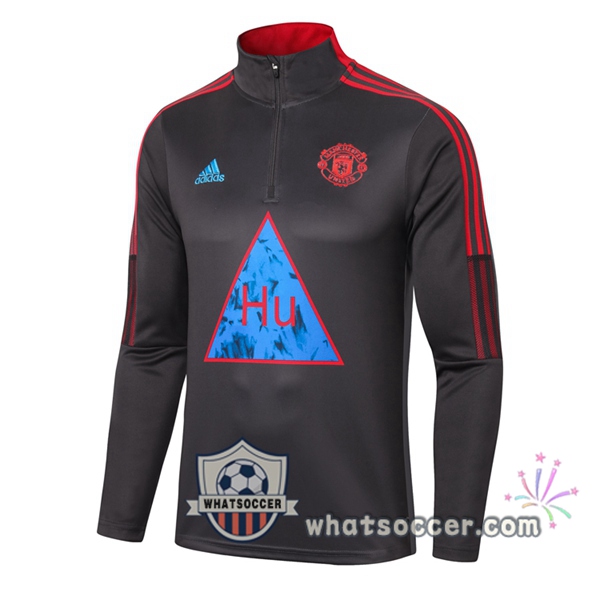 Manchester United Adidas X Human Race Soccer Jerseys Gray Soccer Sweater 2020-2021