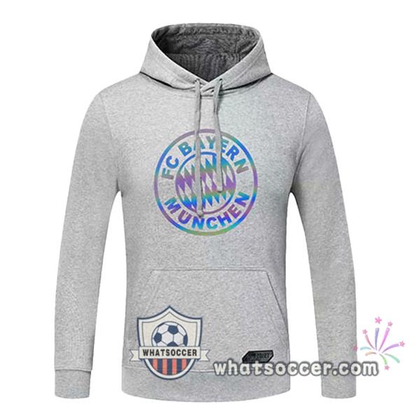 Bayern Munich Gray Hooded Sweater 2020-2021