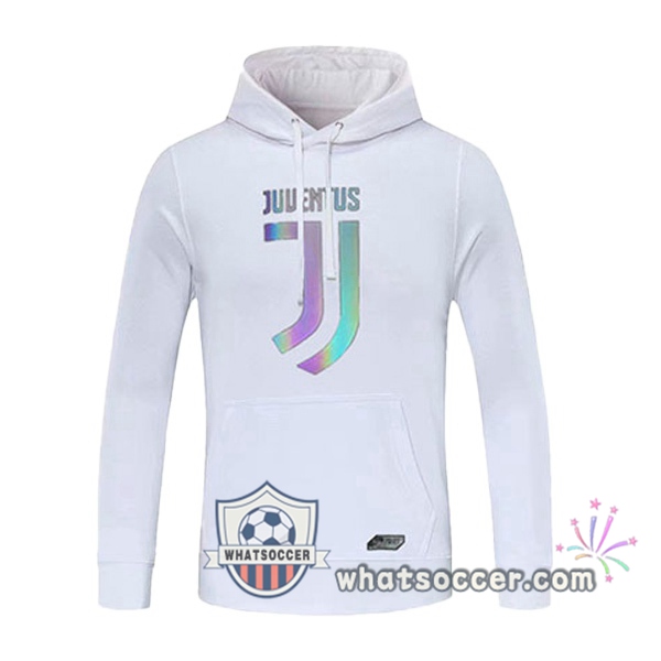 Juventus White Hooded Sweater 2020-2021
