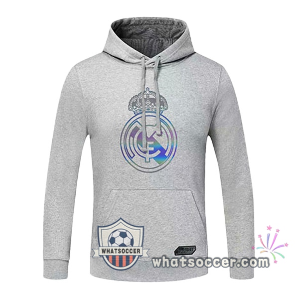 Real Madrid Gray Hooded Sweater 2020-2021