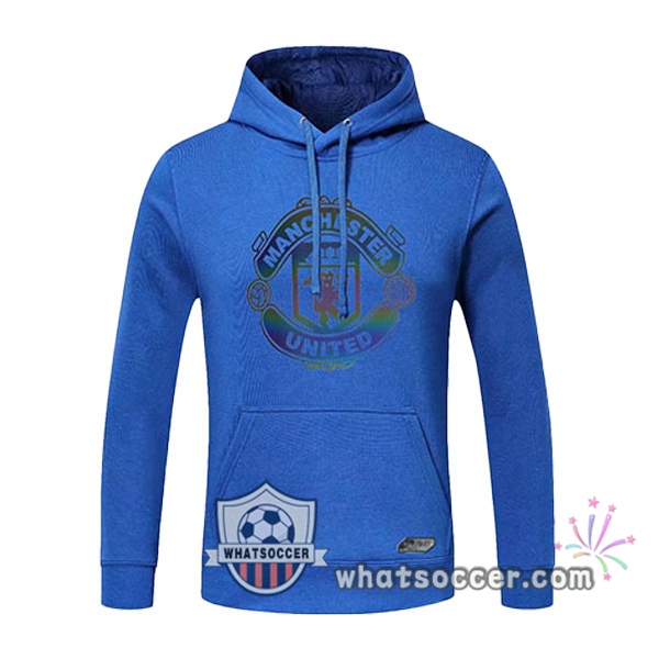 Manchester United Blue Hooded Sweater 2020-2021