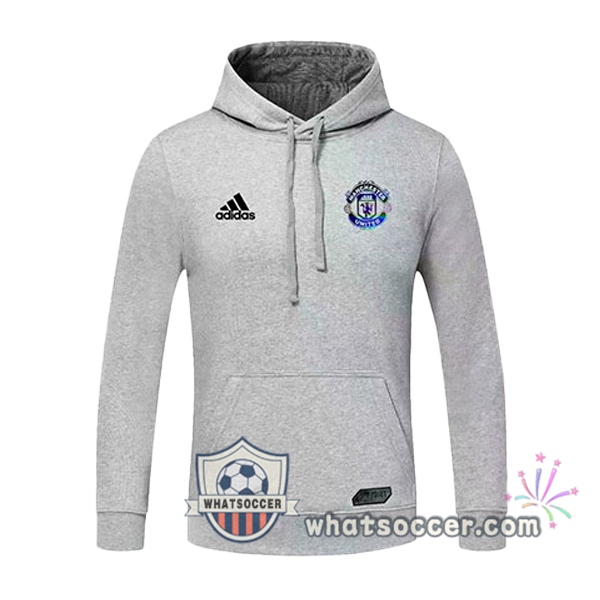 Manchester United Gray Hooded Sweater 2020-2021
