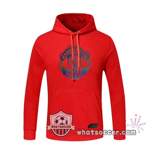 Manchester United Red Hooded Sweater 2020-2021