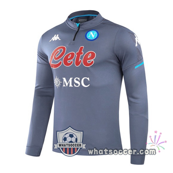 SSC Napoli Gray Soccer Sweater 2020-2021