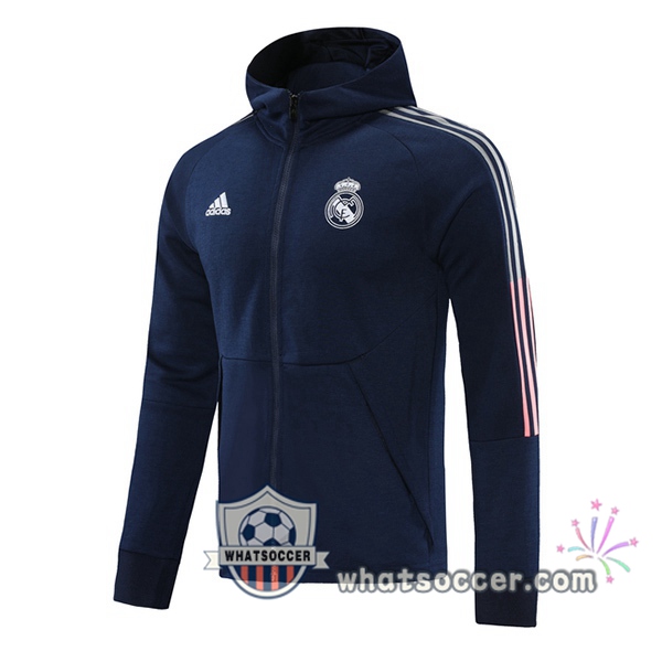 Real Madrid Blue Hooded Sweater 2020-2021