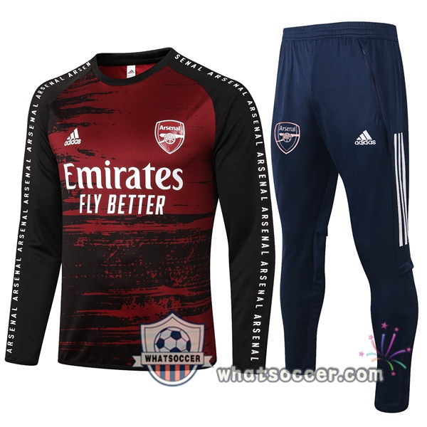 Arsenal Black Red Tracksuit 2020-2021