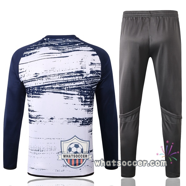 Real Madrid White Blue Tracksuit 2020-2021