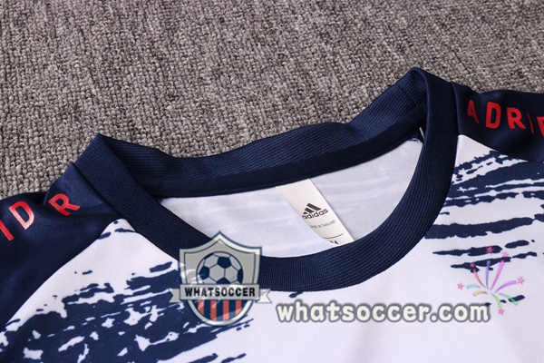 Real Madrid White Blue Tracksuit 2020-2021
