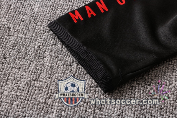 Manchester United Red Black Tracksuit 2020-2021