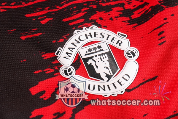 Manchester United Red Black Tracksuit 2020-2021