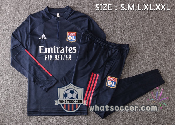Olympique Lyonnais Blue Royal Tracksuit 2020-2021