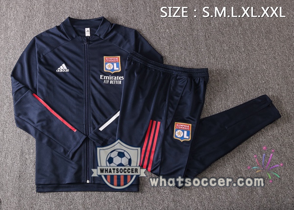 Olympique Lyonnais Blue Royal Training Jacket 2020-2021