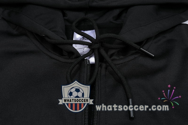 Juventus Black White Hooded Jacket 2020-2021