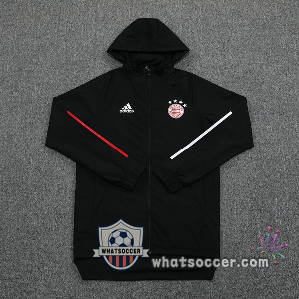 Bayern Munich Black Windbreaker Hoodie 2020-2021