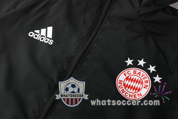Bayern Munich Black Windbreaker Hoodie 2020-2021