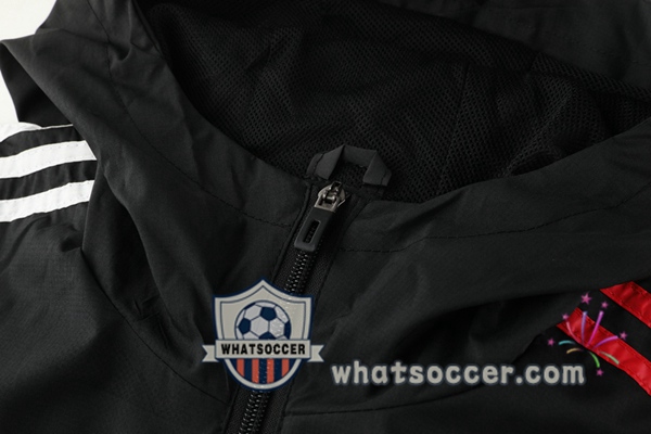 Manchester United Black Windbreaker Hoodie 2020-2021