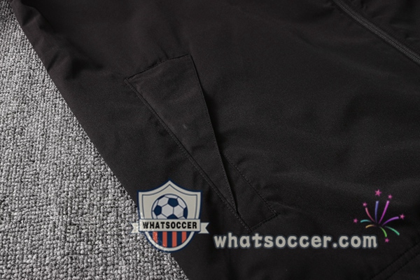 Real Madrid Black Windbreaker Hoodie 2020-2021