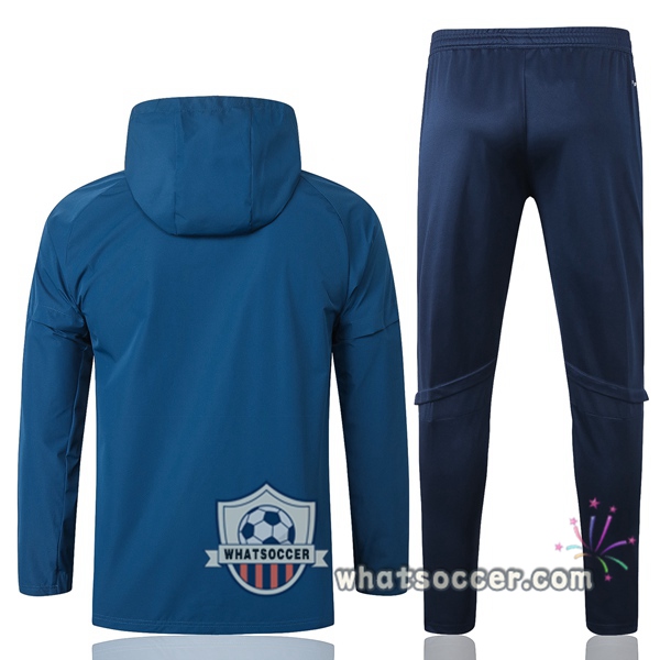 Juventus Blue Royal Windbreaker Hoodie 2020-2021
