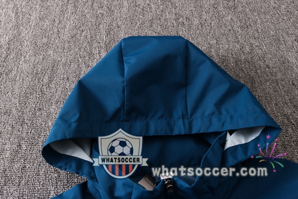 Juventus Blue Royal Windbreaker Hoodie 2020-2021