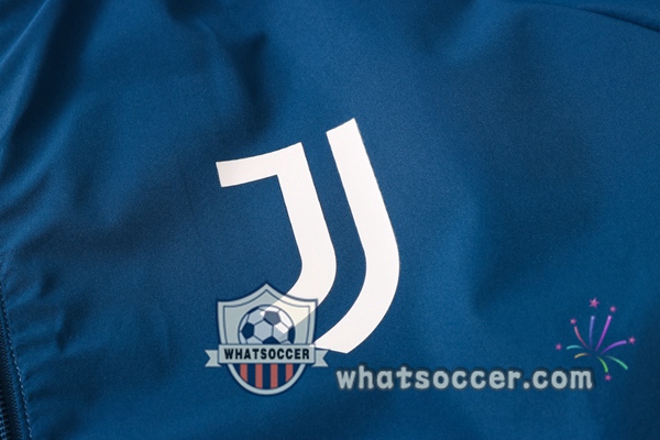 Juventus Blue Royal Windbreaker Hoodie 2020-2021