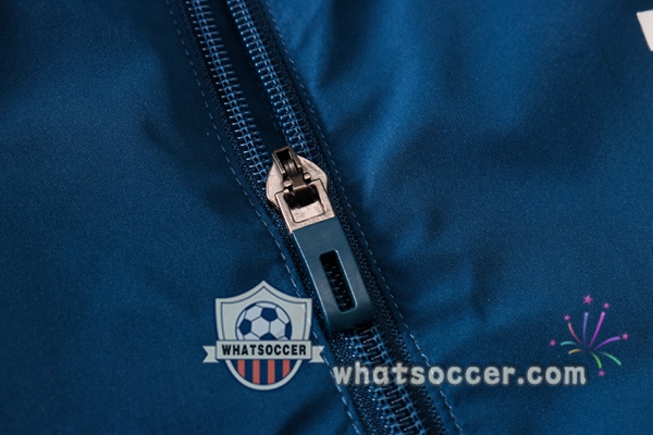 Juventus Blue Royal Windbreaker Hoodie 2020-2021