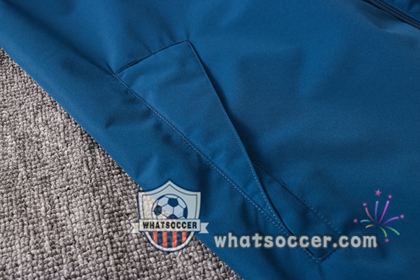 Juventus Blue Royal Windbreaker Hoodie 2020-2021