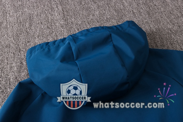 Juventus Blue Royal Windbreaker Hoodie 2020-2021