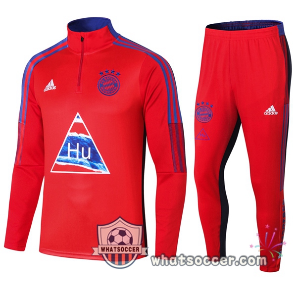 Bayern Munich Adidas X Human Race Soccer Jerseys Red Tracksuit 2020-2021