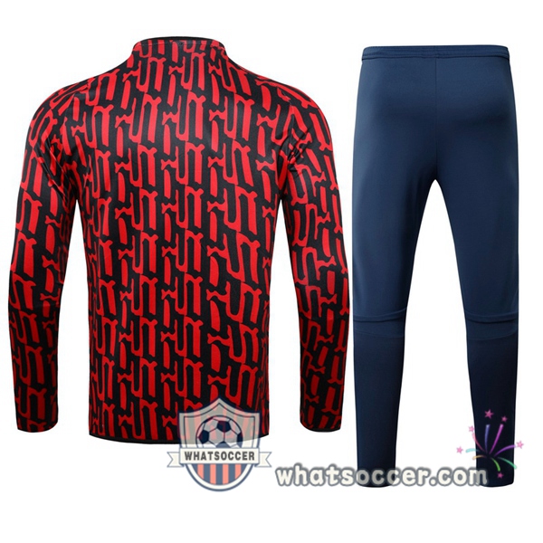 Arsenal Red Black Tracksuit 2020-2021