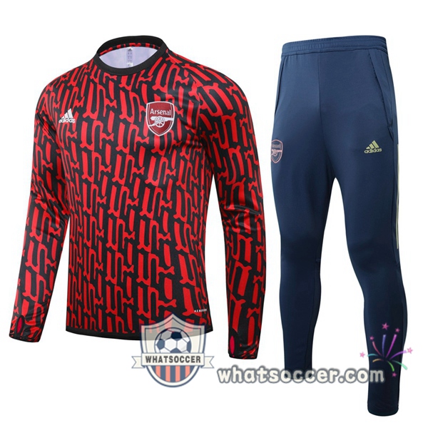 Arsenal Red Black Tracksuit 2020-2021