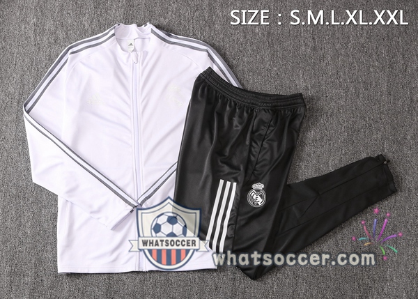 Real Madrid White Training Jacket 2020-2021