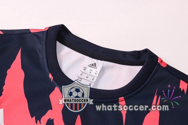 Real Madrid Blue Royal Red Tracksuit 2020-2021