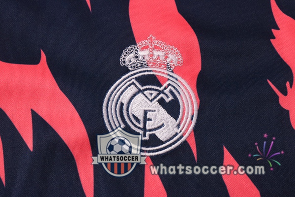 Real Madrid Blue Royal Red Tracksuit 2020-2021