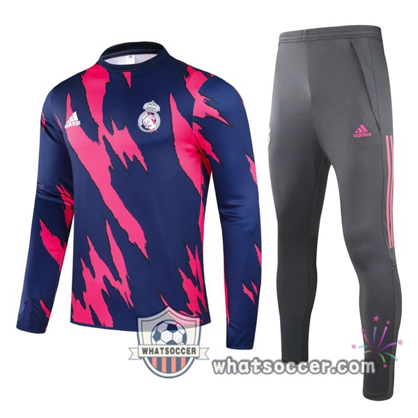 Real Madrid Blue Royal Rose Tracksuit 2020-2021
