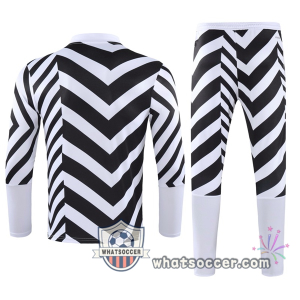 Manchester United Black White Tracksuit 2020-2021