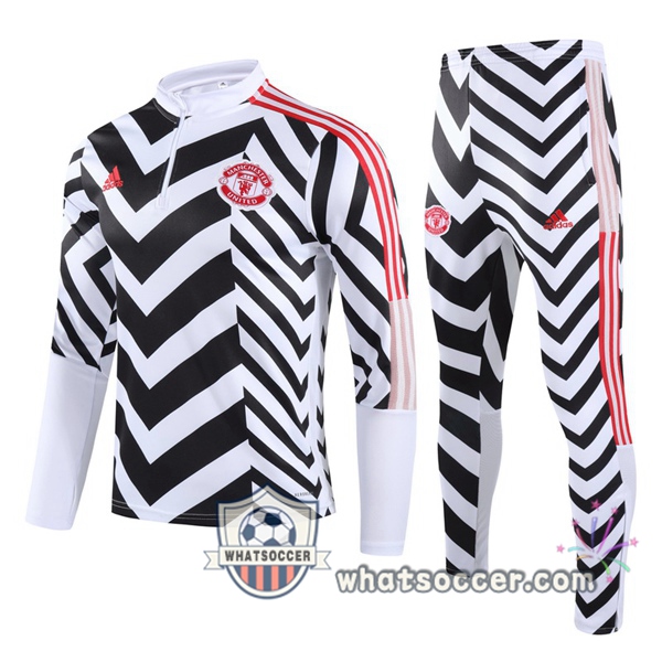 Manchester United Black White Tracksuit 2020-2021