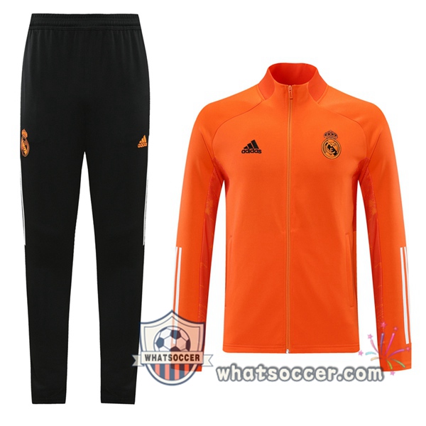 Real Madrid Orange Training Jacket 2020-2021