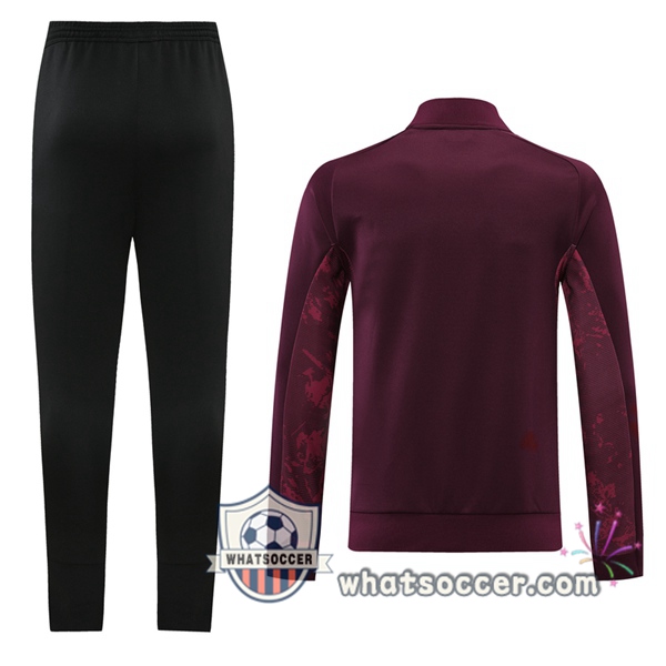 Real Madrid Red Training Jacket 2020-2021
