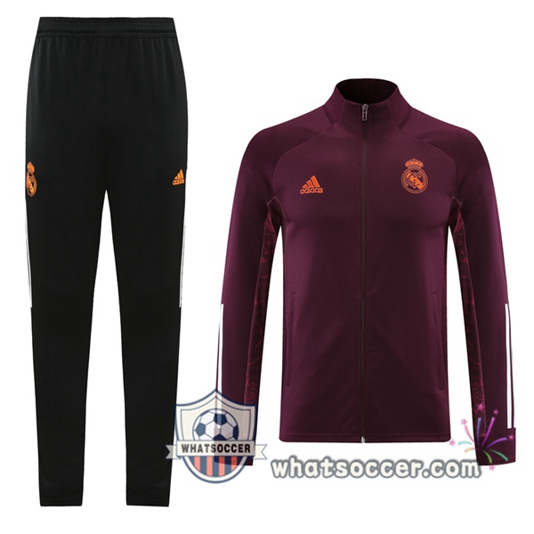 Real Madrid Red Training Jacket 2020-2021
