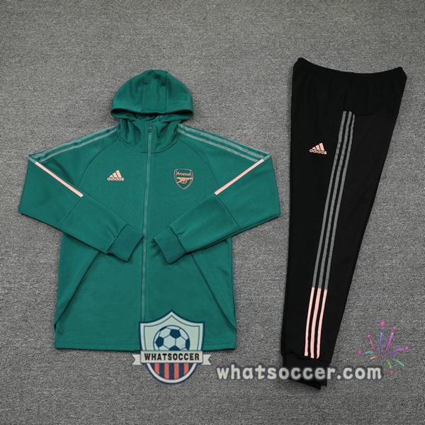 Arsenal Green Hooded Jacket 2020-2021