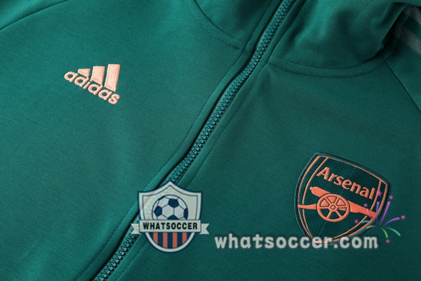 Arsenal Green Hooded Jacket 2020-2021