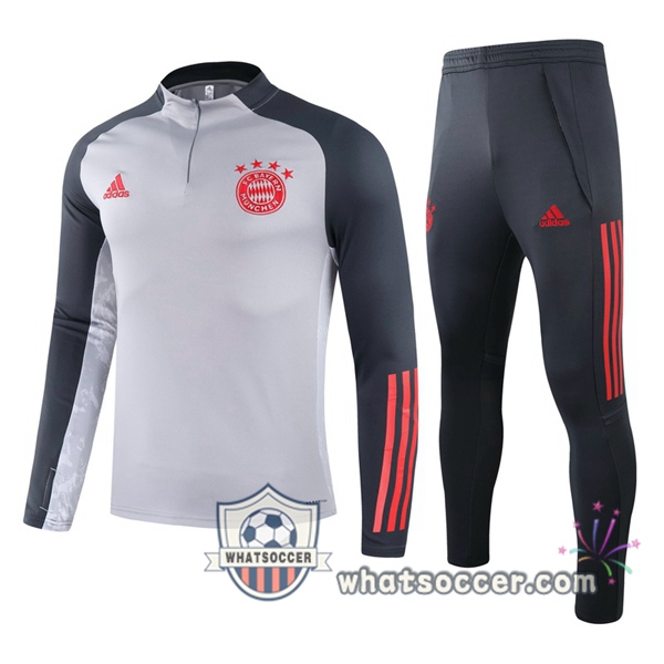 Bayern Munich Gray Tracksuit 2020-2021