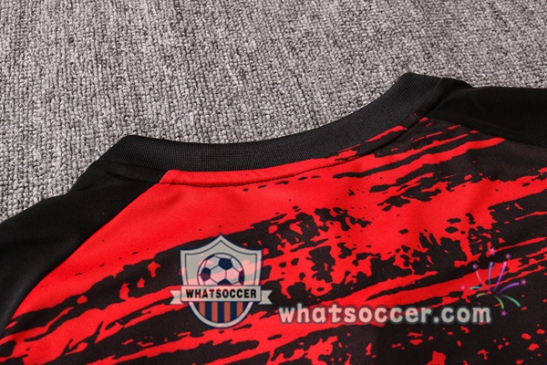 Manchester United + Pants Red Black Training T-Shirt Suit 2020-2021