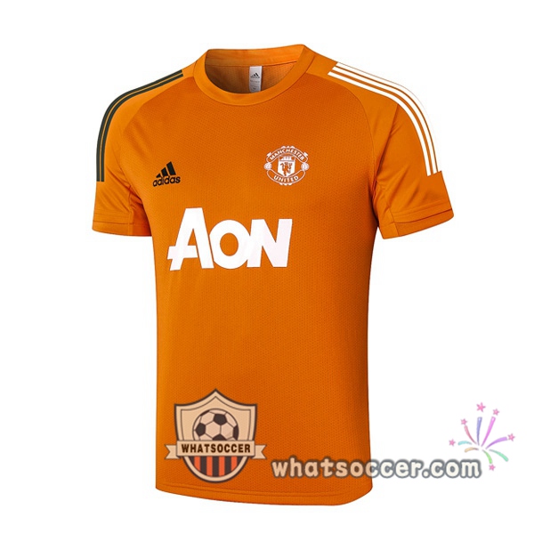 Manchester United Orange Training T-Shirts 2020-2021