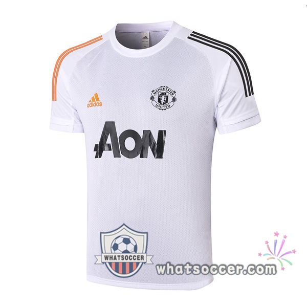 Manchester United White Training T-Shirts 2020-2021